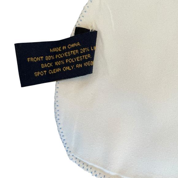 RACHEL ROY Blue Bunny Rabbit TOILE Easter Table Runner 14x90 New - Picture 15 of 16